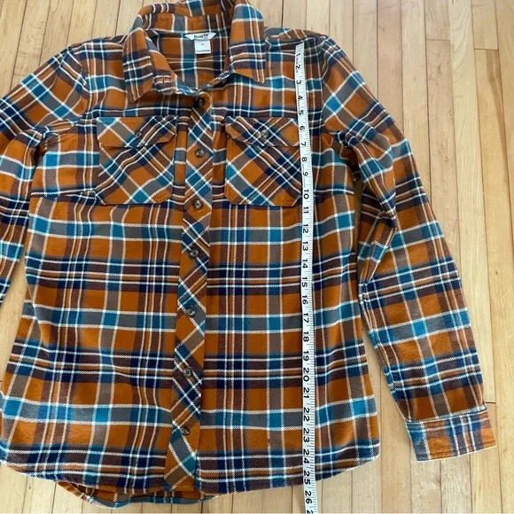 Duluth Trading Company orange flannel shirt - Picture 7 of 8